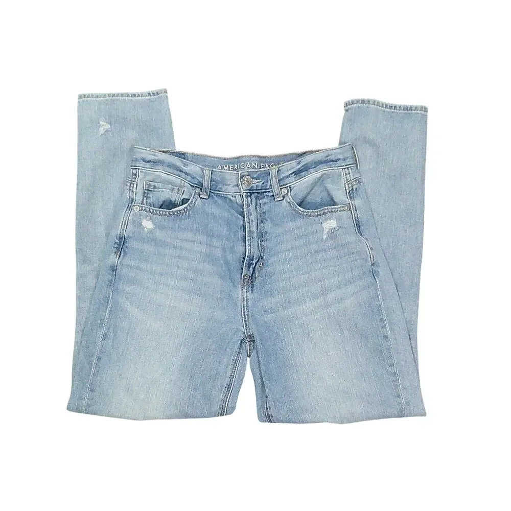 American Eagle AE Distressed Mom Jeans - Picture 3 of 8